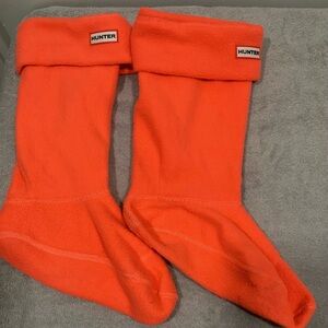 Hunter Women's Bright Orange Casual Socks